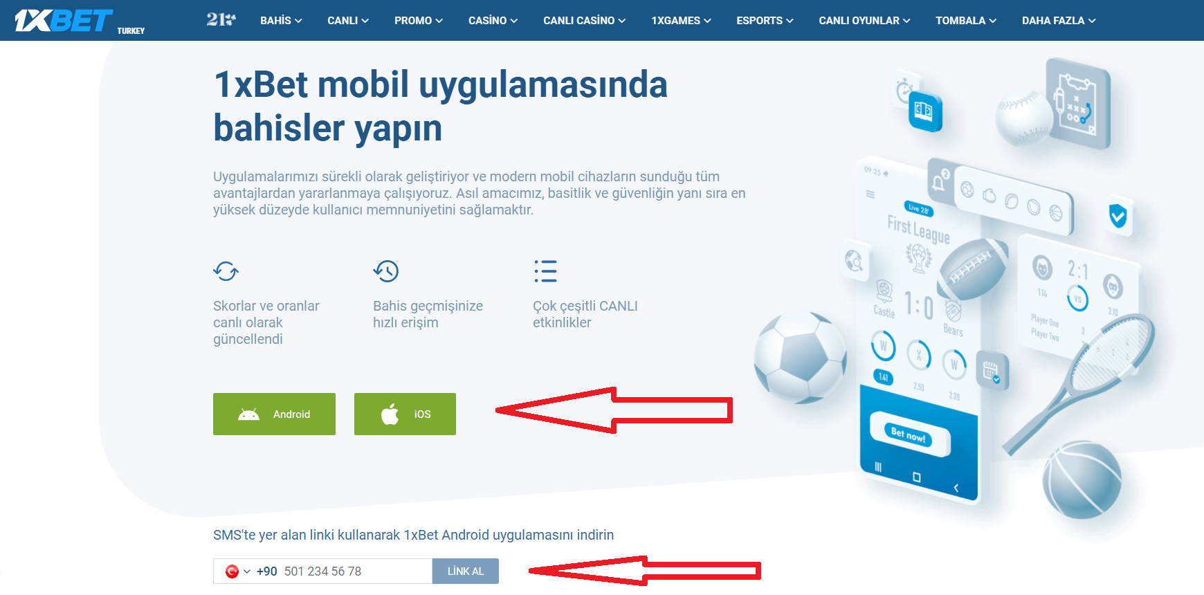 1xbet Türkiye Mobil Uygulama İndir