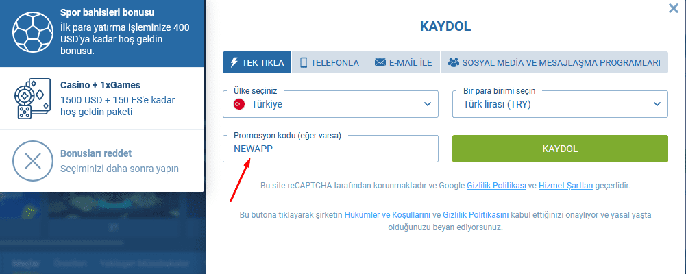 1XBET'te Futbol Bahisleri Nasıl Yapılır?